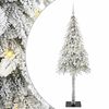 vidaXL Albero di Natale con 300 LED Bianco 180 cm PE e Acciaio
