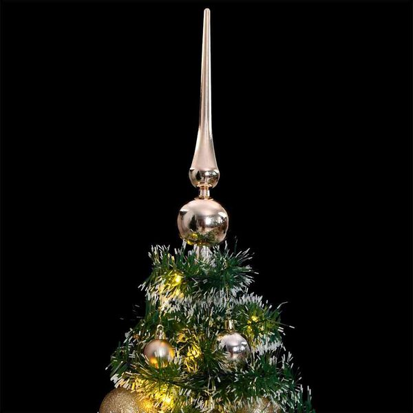 vidaXL Albero Natale Artificiale 150 LED Palline e Neve Fioccata 150cm