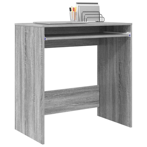 vidaXL Scrivania Grigio Sonoma 77.5 x 43 x 79 cm Legno multistrato