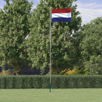 vidaXL Asta e Bandiera Olanda 6,23 m Alluminio