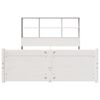 vidaXL Letto Libreria senza Materasso Bianco 160x200 cm Legno di Pino