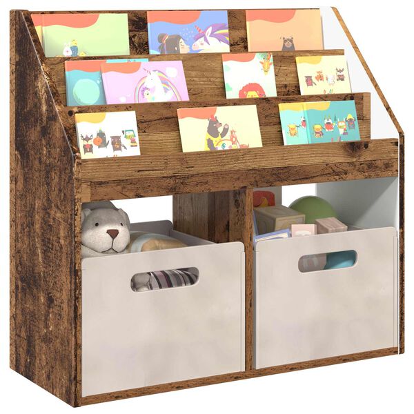vidaXL Libreria per Bambini Legno vecchio 72,5 x 29,5 x 69 cm