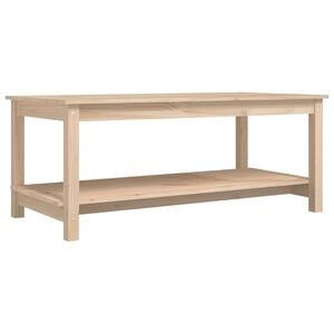 vidaXL Tavolino da Salotto 110x55x45 cm Legno Massello di Pino