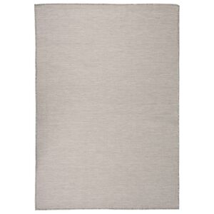 vidaXL Tappeto da Esterni a Tessitura Piatta 160x230 cm Grigio Chiaro