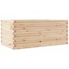 vidaXL Fioriera da Giardino 110x60x46 cm in Legno Massello di Pino