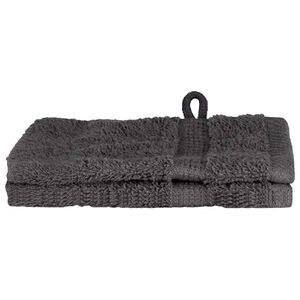 vidaXL Asciugamano per Ospiti SOLUND 2 pcs Antracite 15 x 21 cm