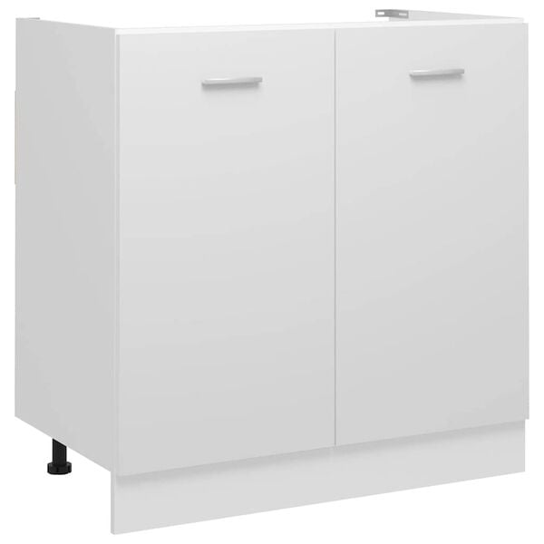 vidaXL Mobile Sottolavello &ldquo;Lyon&rdquo; Bianco 80x46x81,5 cm