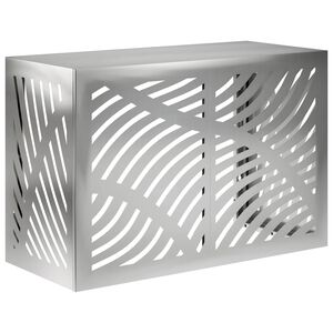 vidaXL Copertura per condizionatore d'aria Argento 90 x 40 x 60 cm