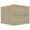 vidaXL Comodini 2 pz Rovere Sonoma 40x30x30 cm in Legno Multistrato