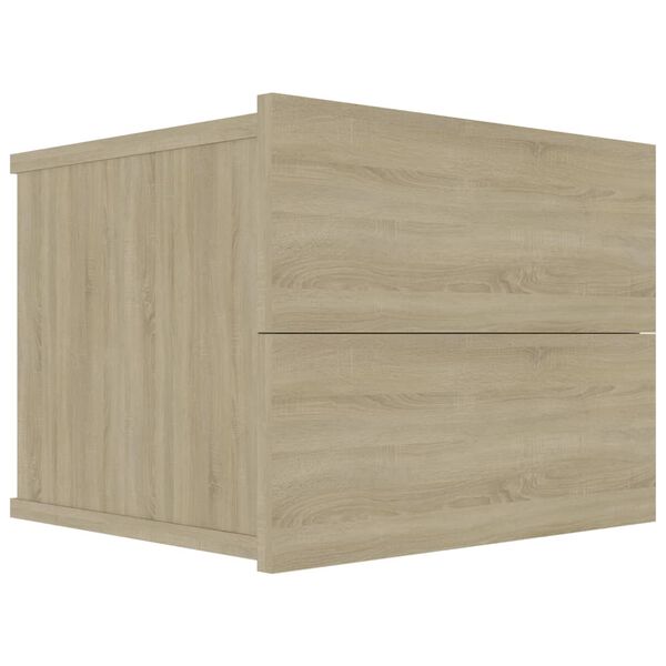 vidaXL Comodini 2 pz Rovere Sonoma 40x30x30 cm in Legno Multistrato