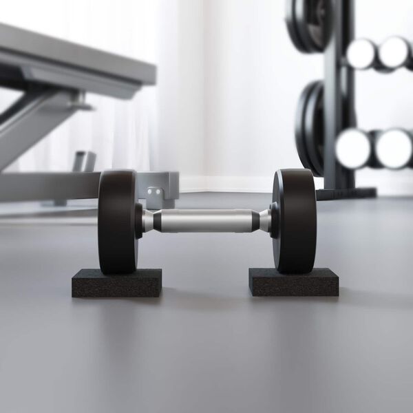 vidaXL Tappetino in Gomma Nero Gomma