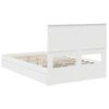 vidaXL Letto con Contenitore Bianco 120 x 200 cm Legno multistrato