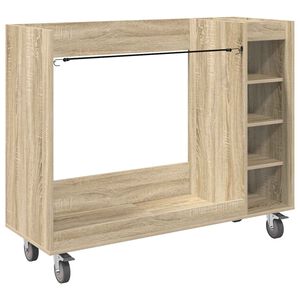 vidaXL Armadio per Golf con ruota Rovere Sonoma 120 x 45 x 98 cm