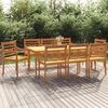 vidaXL Set da Pranzo per Giardino 9 pz in Legno Massello di Teak