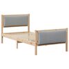 vidaXL Struttura del letto Grigio chiaro 90 x 200 cm Tessuto
