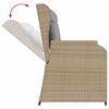 vidaXL Set Divani da Giardino 3 pz con Cuscini in Polyrattan Beige