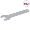 vidaXL Chiave inglese 12 pz Argento 10 mm Ferro