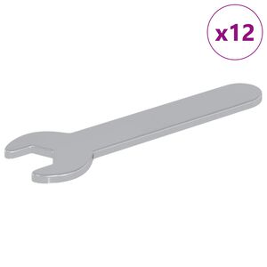 vidaXL Chiave inglese 12 pz Argento 10 mm Ferro