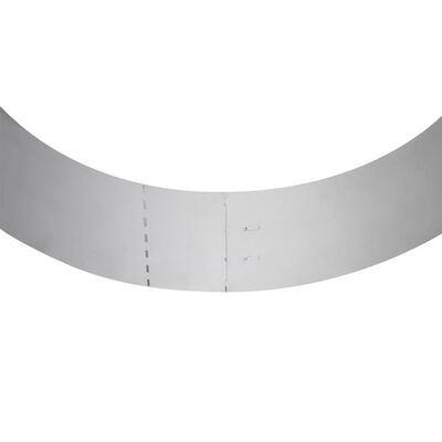 vidaXL Set 15 pz Bordo prato flessibile in acciaio galvanizzato 100 x 14 cm