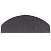 vidaXL Tappetini per scale 15 pz 65x24x4 cm Antracite Semicircolari Grandi