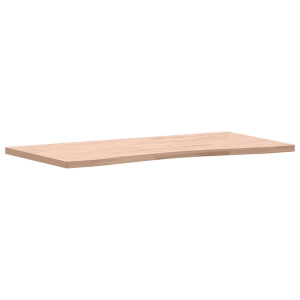 vidaXL Piano per Scrivania 100x(45-50)x2,5 cm Legno Massello di Faggio