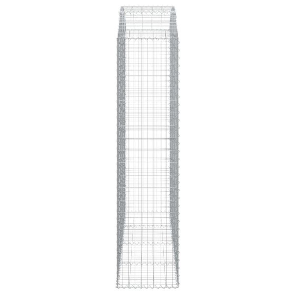 vidaXL Cesto Gabbione ad Arco 200x50x200/220 cm Ferro Zincato