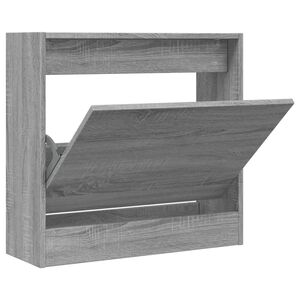 vidaXL Scarpiera Grigio Sonoma 60x21x57 cm in Legno Multistrato