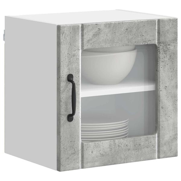 vidaXL Mobile da cucina Lucca Grigio Cemento 40 x 31 x 40 cm