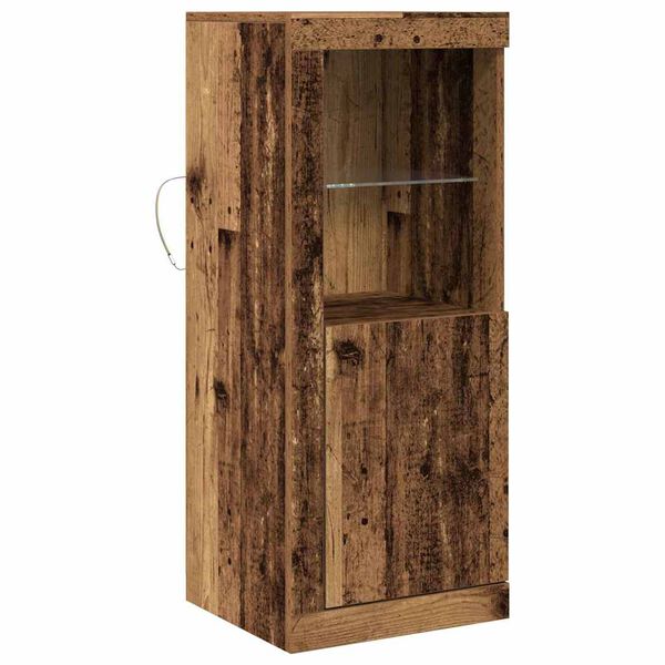 vidaXL Madia LED Marrone 41 x 37 x 100 cm Legno multistrato