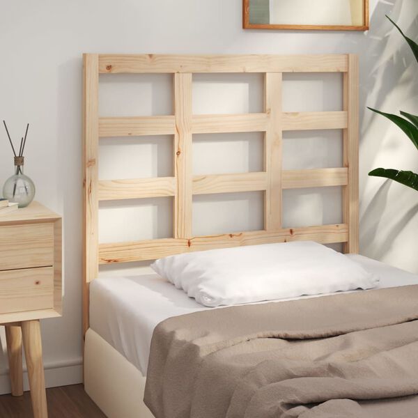 vidaXL Testiera per Letto 105,5x4x100 cm Legno Massello di Pino