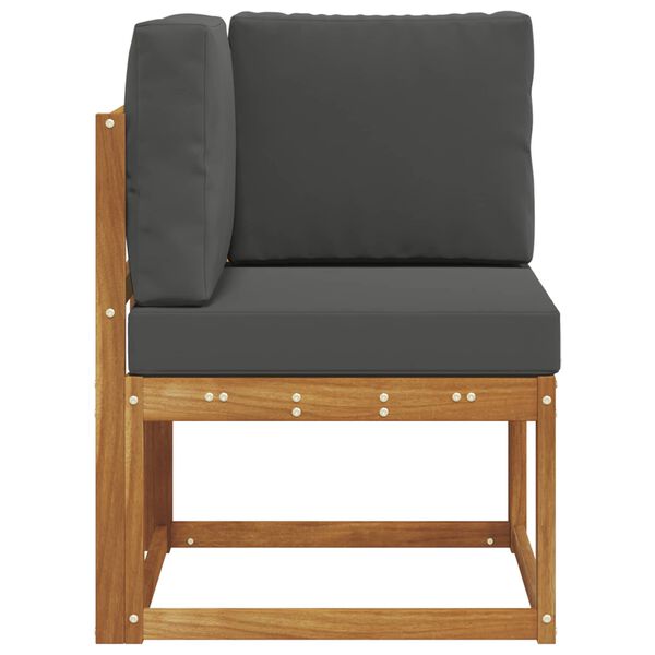 vidaXL Divano Angolare da Esterno Legno di Acacia Massello