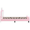 vidaXL Struttura letto bambini con testata Rosa 90 x 190 cm PU