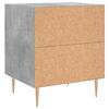 vidaXL Comodini 2 pz Grigio Cemento 40x35x47,5 cm in Legno Multistrato