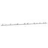 vidaXL Kit Binari Porta Scorrevole 400 cm Acciaio Inossidabile Argento