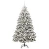vidaXL Albero di Natale artificiale con 300 LED Verde e Bianco 210 cm
