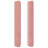 vidaXL Testiera ad Orecchio Rosa 163x16x118/128 cm in Velluto