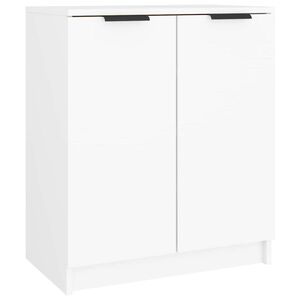 vidaXL Scarpiera Bianca 59x35x70 cm in Legno Multistrato