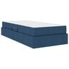 vidaXL Letto con contenitore e materasso Blu 90 x 200 cm Poliestere