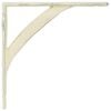 vidaXL Supporti per mensole da parete 12 pz Bianco Antico