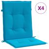 vidaXL Cuscini per Sedia 4 pz Blu 100x50x3 cm in Tessuto Oxford