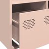 vidaXL Credenza Rosa 101,5x39x103,5 cm in Acciaio