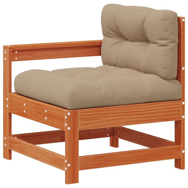 vidaXL Set Lounge da Giardino 10 pcs Marrone Cera