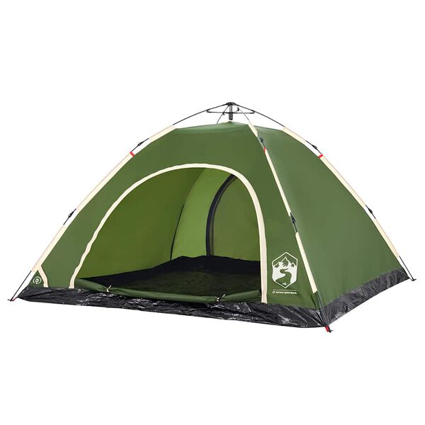 vidaXL Tenda da Campeggio 5 Persone Verde a Rilascio Rapido