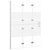 vidaXL Pannello Doccia Pieghevole in ESG 100x140 cm Bianco