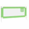 vidaXL Sponda Letto di Sicurezza per Bambini Verde 190x25cm in Tessuto