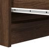 vidaXL Credenza Rovere Marrone 37,5x35x76 cm in Legno Multistrato