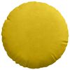 vidaXL Cuscini per Seduta 2 pcs Giallo Ø 40 x 13 cm Velluto