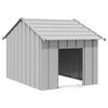vidaXL Casetta per Cani con Tetto 83x130x85 cm Acciaio Zincato