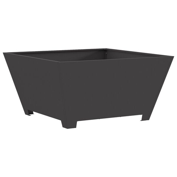 vidaXL Focolare Nero 80 x 80 x 40 cm Acciaio