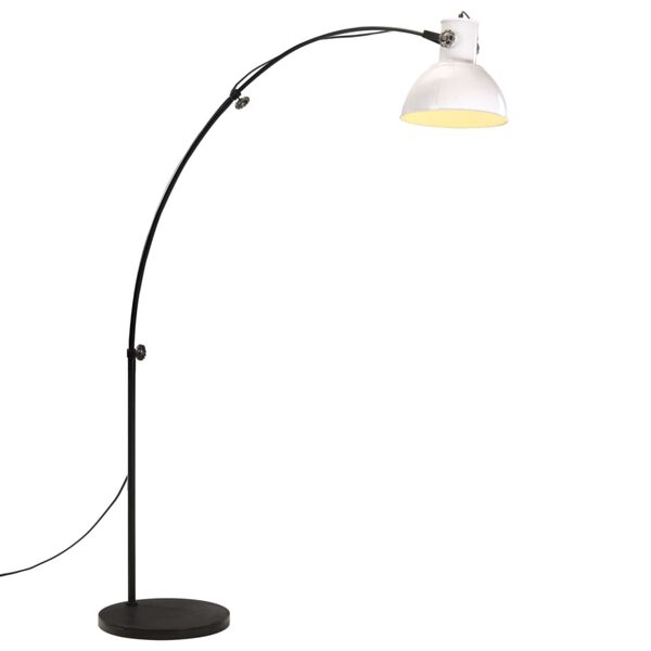 vidaXL Lampada da Terra 25 W Bianca 150 cm E27